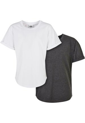 2PACK - Camiseta básica - charcoalwhite