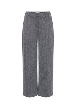 ICHI, IHKATE SUS OFFICE JACQUARD PA - Pantalon classique - black white herringbone