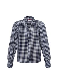 Nümph Button-down blouse - marine weiß