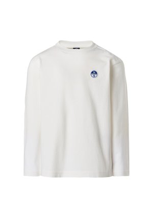 WITH LOGO PATCH - Maglietta a manica lunga - cream