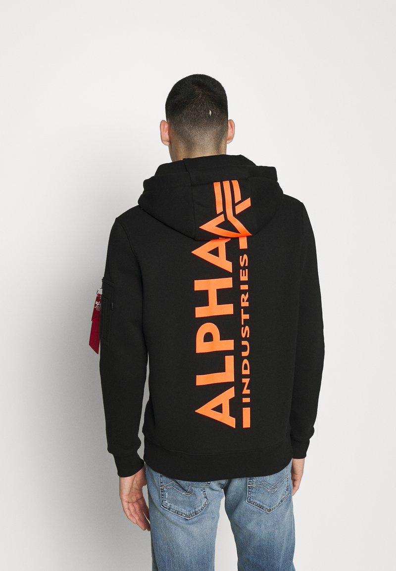 Bomberjacke Sweatjacke Alpha Industries Schwarzer Pulli Alpha