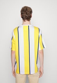 Tommy Jeans SKATER VERTICAL STRIPE TEE - Tricou cu imprimeu - warm yellow