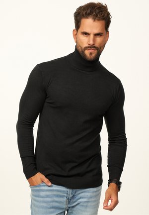 ROLLKRAGENPULLOVER - Strickpullover - schwarz