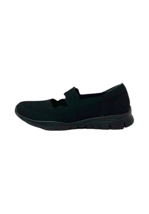 Ankle strap ballet pumps - black