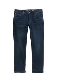 Straight leg jeans - dark stone blue black denim