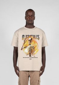 MJ Gonzales MÄNNER HELLRIDE  HEAVY  - T-shirts med print - sand