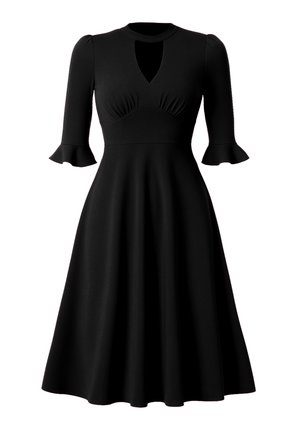Goddiva, FLARED SLEEVE MIDI - Robe de soirée - black