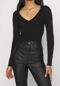 Even&Odd Langarmshirt - black