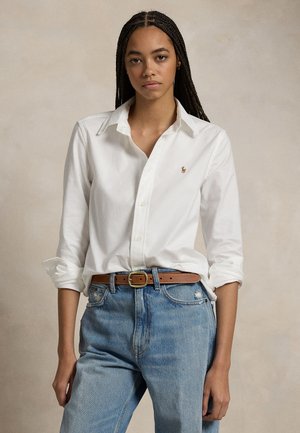 THE ICONIC STRETCH SLIM FIT OXFORD SHIRT - Chemisier - white