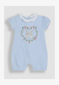 Valitud, blue bunny applique