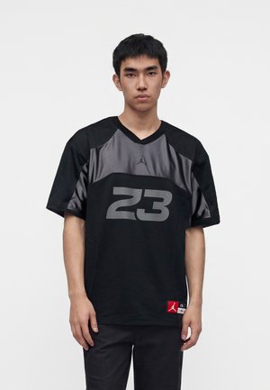 Jordan, UNISEX - Tricou cu imprimeu - black/iron grey/university red
