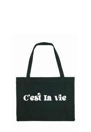 CEST LA VIE PRINT - Cabas - black