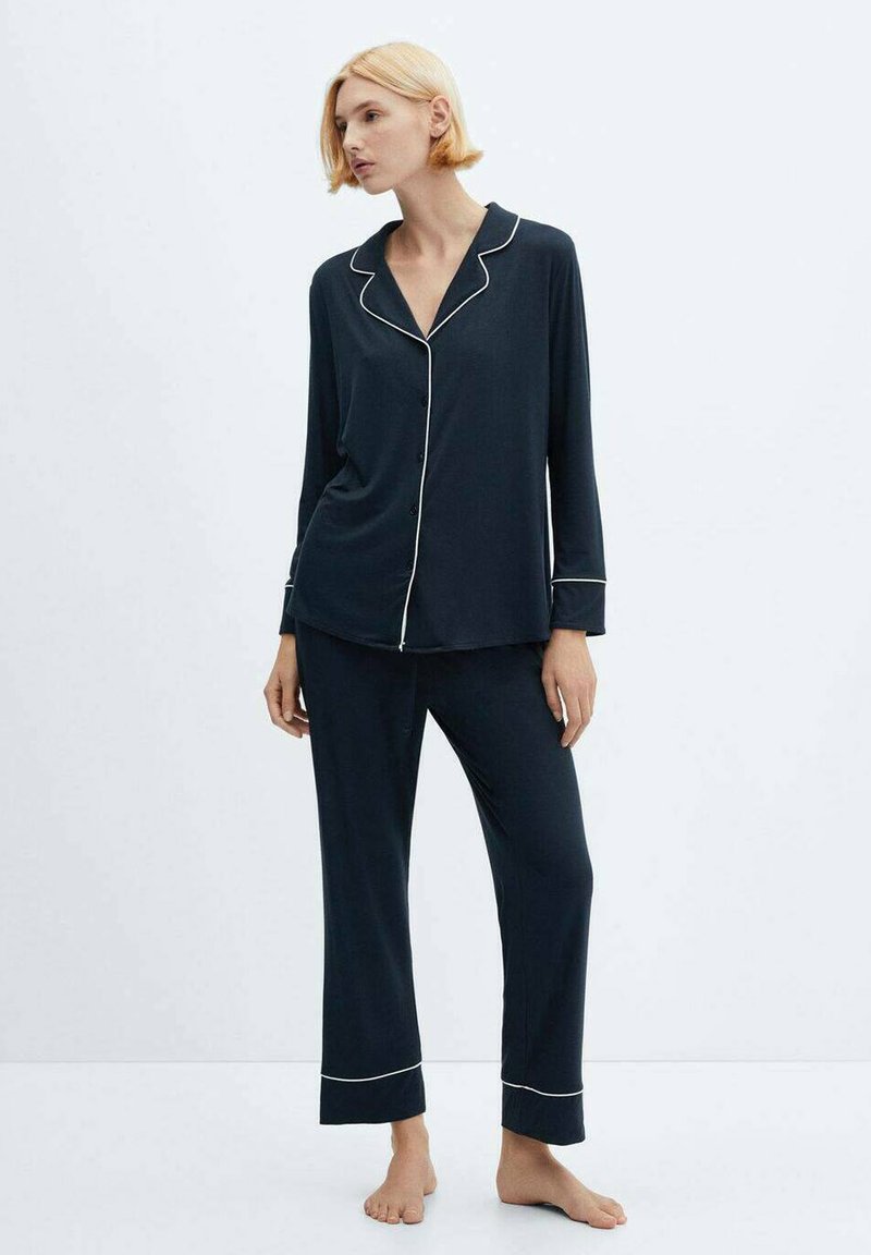 Mango Komplet pižame - royal blue