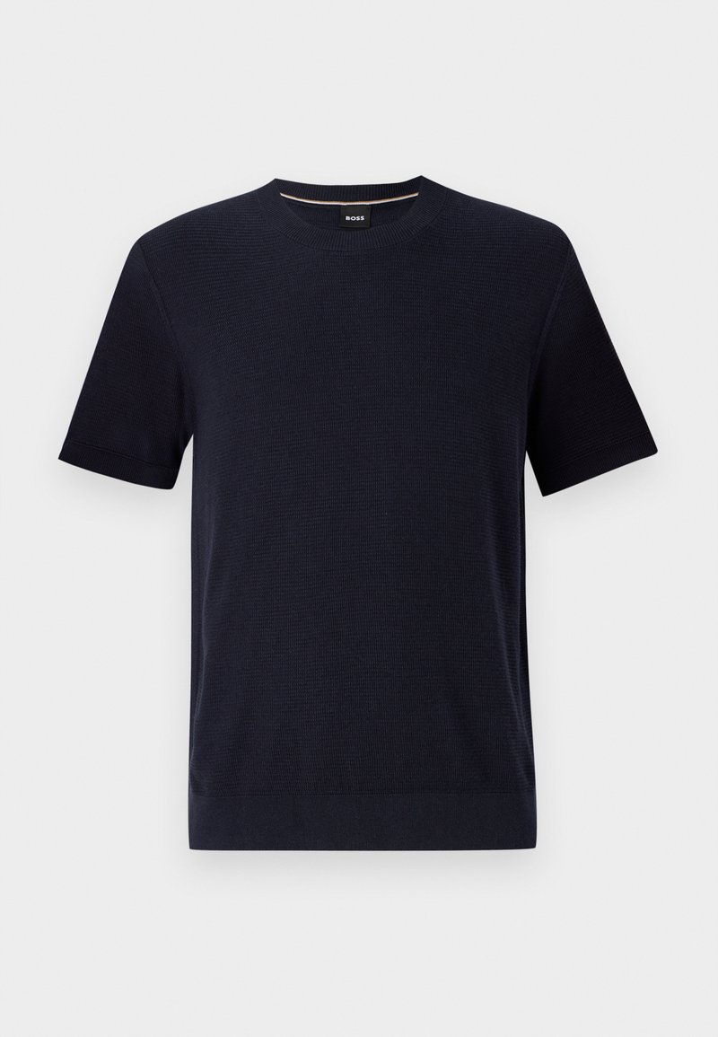 Boss T-shirt basic donkerblauw