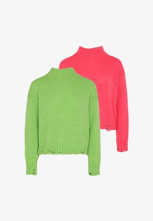 Mo, 2-PACK - Pullover - koralle limette