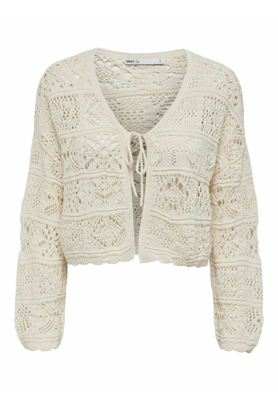 Stricken Cardigan Sommer Strickjacke Kurz ONLY Strickjacke Cloud