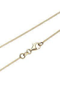 Halskette mit goldplattierter Kette und gewebter Textur, ausgestattet mit einem Karabinerverschluss und runden Gliedern für sicheren Halt.