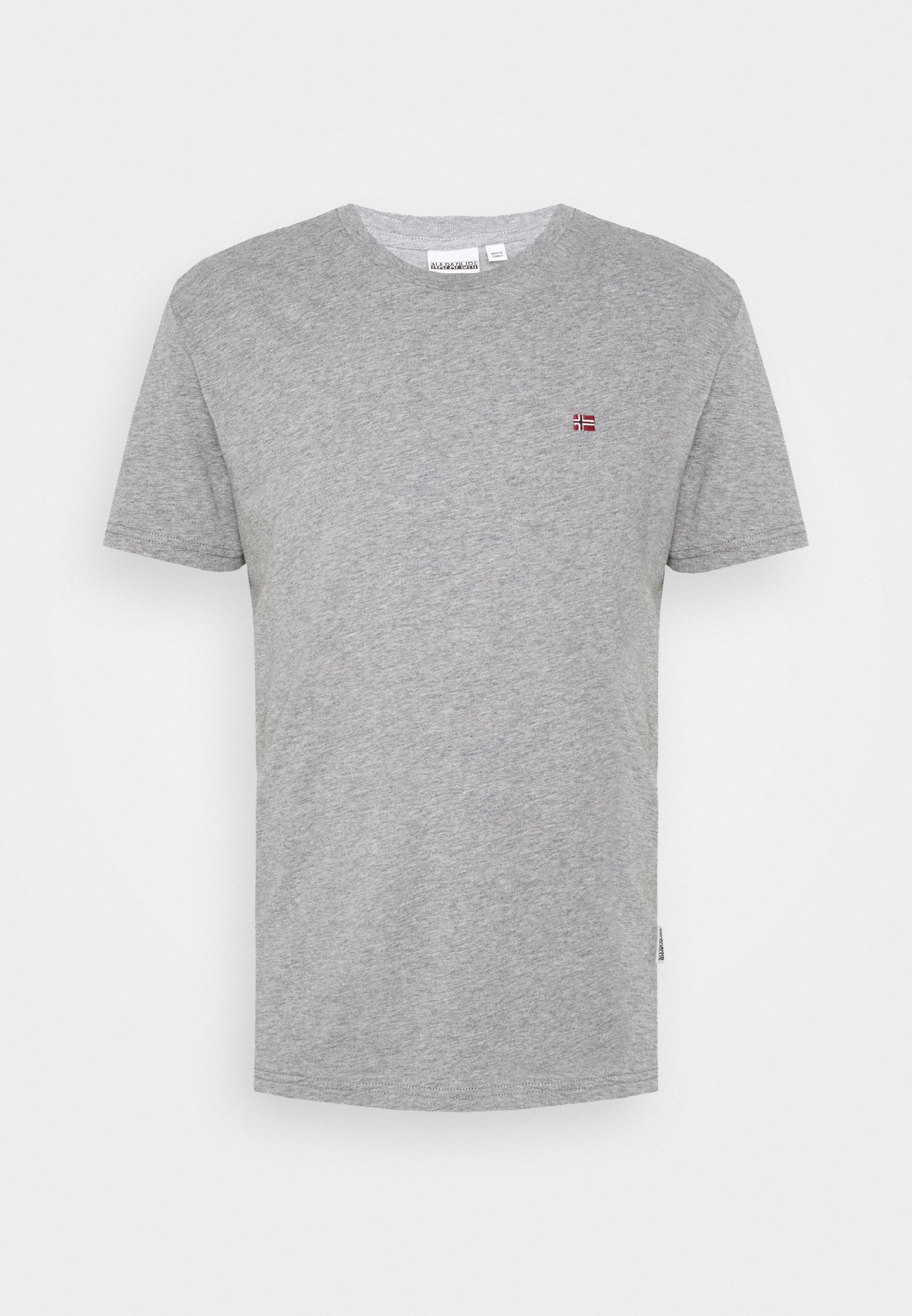 Napapijri SALIS - Camiseta básica - mottled grey/gris jaspeado - Zalando.es