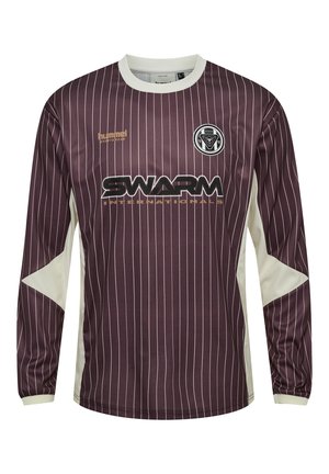 STRIPE TOPSCORER - Long sleeved top - vineyard wine