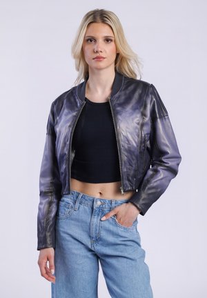 RETRO - Leren jas - future dusk