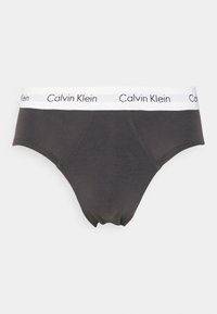 Calvin Klein Underwear HIP BRIEF 3 PACK COTTON STRETCH - Slip - dark grey/white/blue
