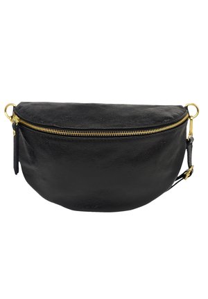 DEMI LUNE LARGE  - Sac banane - noir irise