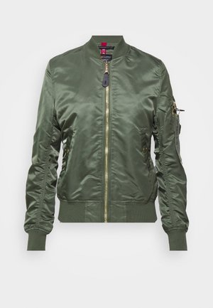 Alpha Industries Bomberjacks - sage green/gold