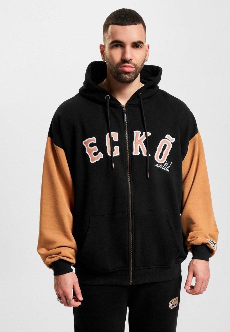 ecko unltd. - Majica s kapuljačom i patentnim zatvaračem - black, Povećaj