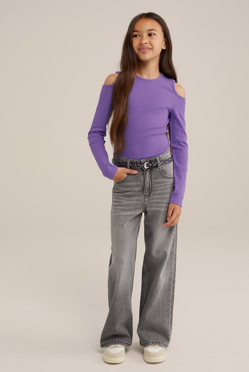 WE Fashion Hosszú ujjú felső - violet
