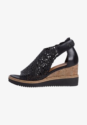 Tamaris, Sandales compensées - black