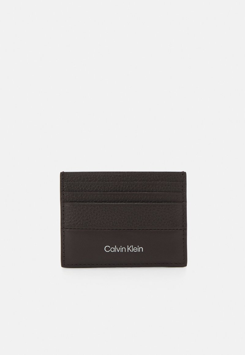 Calvin Klein SUBTLE MIX CARDHOLDER UNISEX - Portofel - java brown pebble and smooth