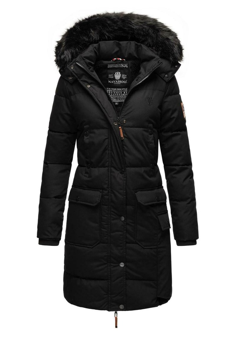 Navahoo Wintermantel - black