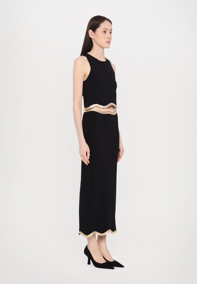 sandro JUPE AVEC FOURNITURE METAL Jupe crayon noir ZALANDO