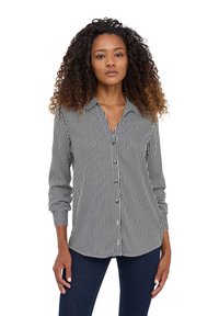 Terranova A RIGHE - Camicia - nero