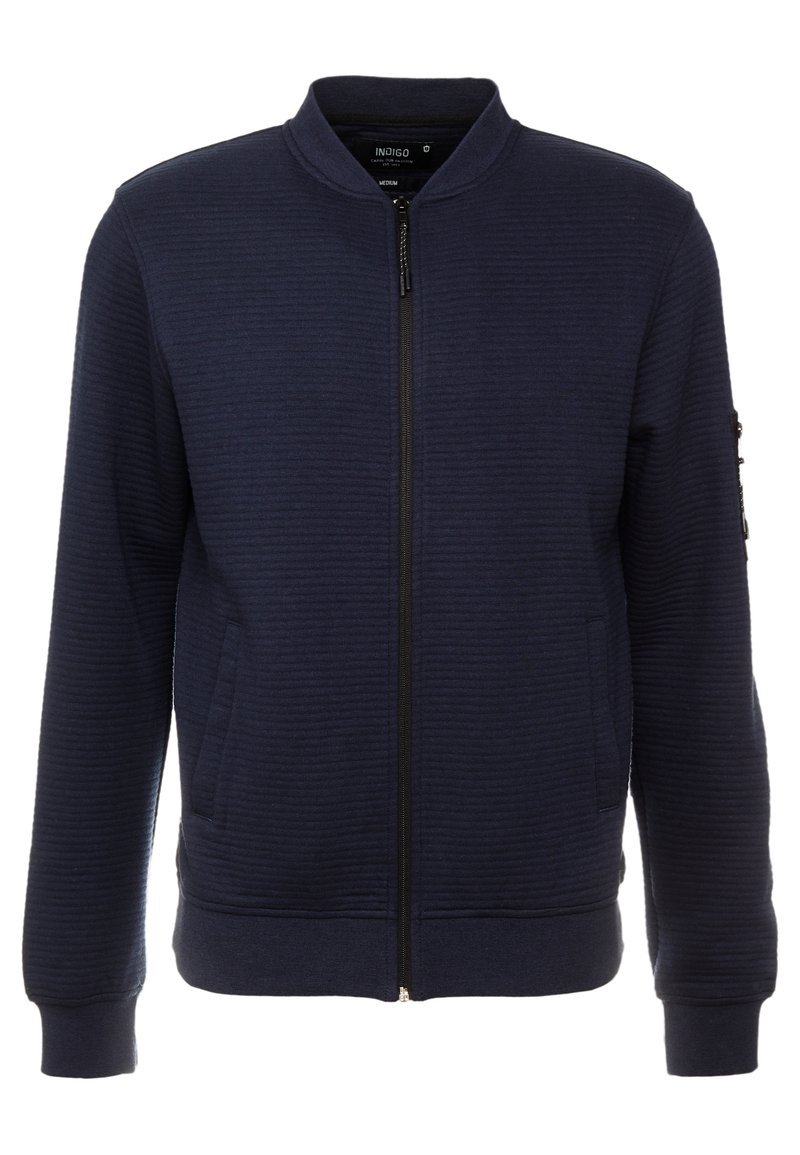 INDICODE JEANS LANYARD - Zip-up sweatshirt - navy/dark blue - Zalando.co.uk