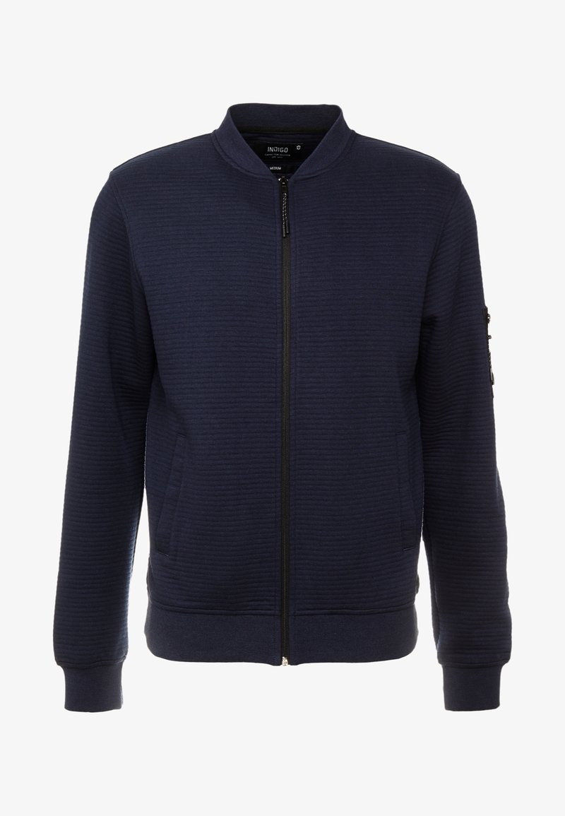Intercode Denim INDICODE JEANS LANYARD - Zip-up sweatshirt - navy/dark blue - Zalando.co.uk