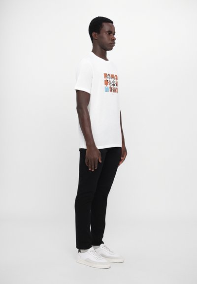 PS Paul Smith JIGSAW ZEBRA - T-shirts med print - white