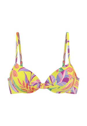 s.Oliver Bikinitop - gelb bedruckt