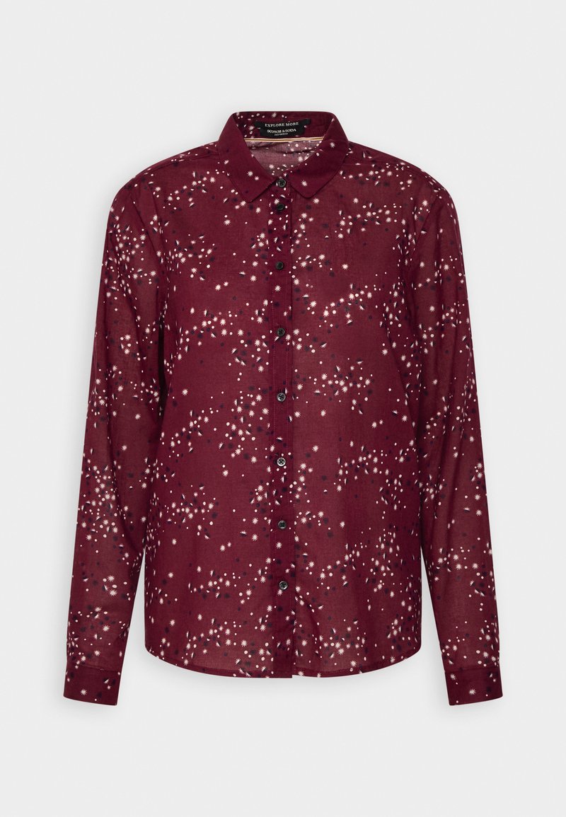 Scotch & Soda Overhemdblouse bordeauxrood