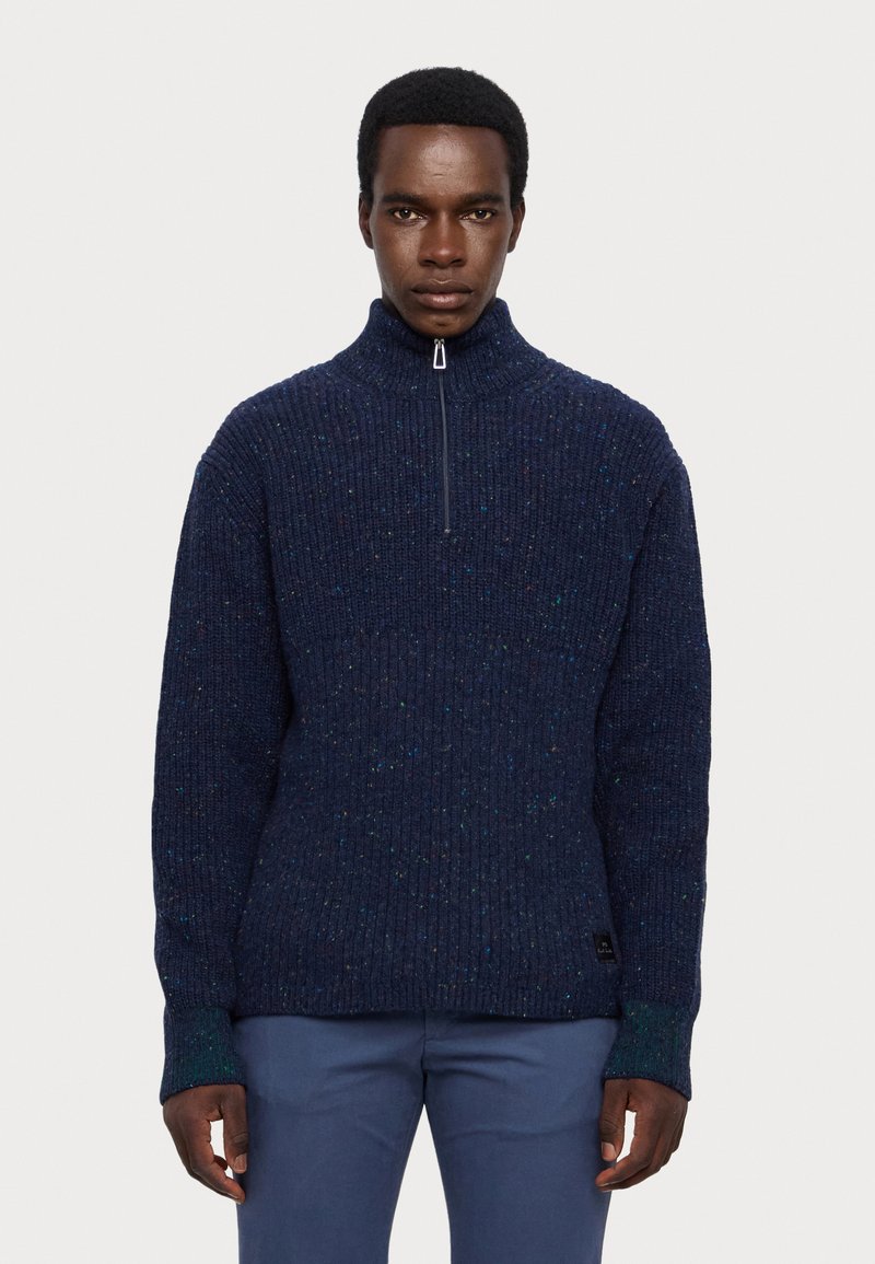 PS Paul Smith SWEATER ZIP NECK - Pullover - dark blue
