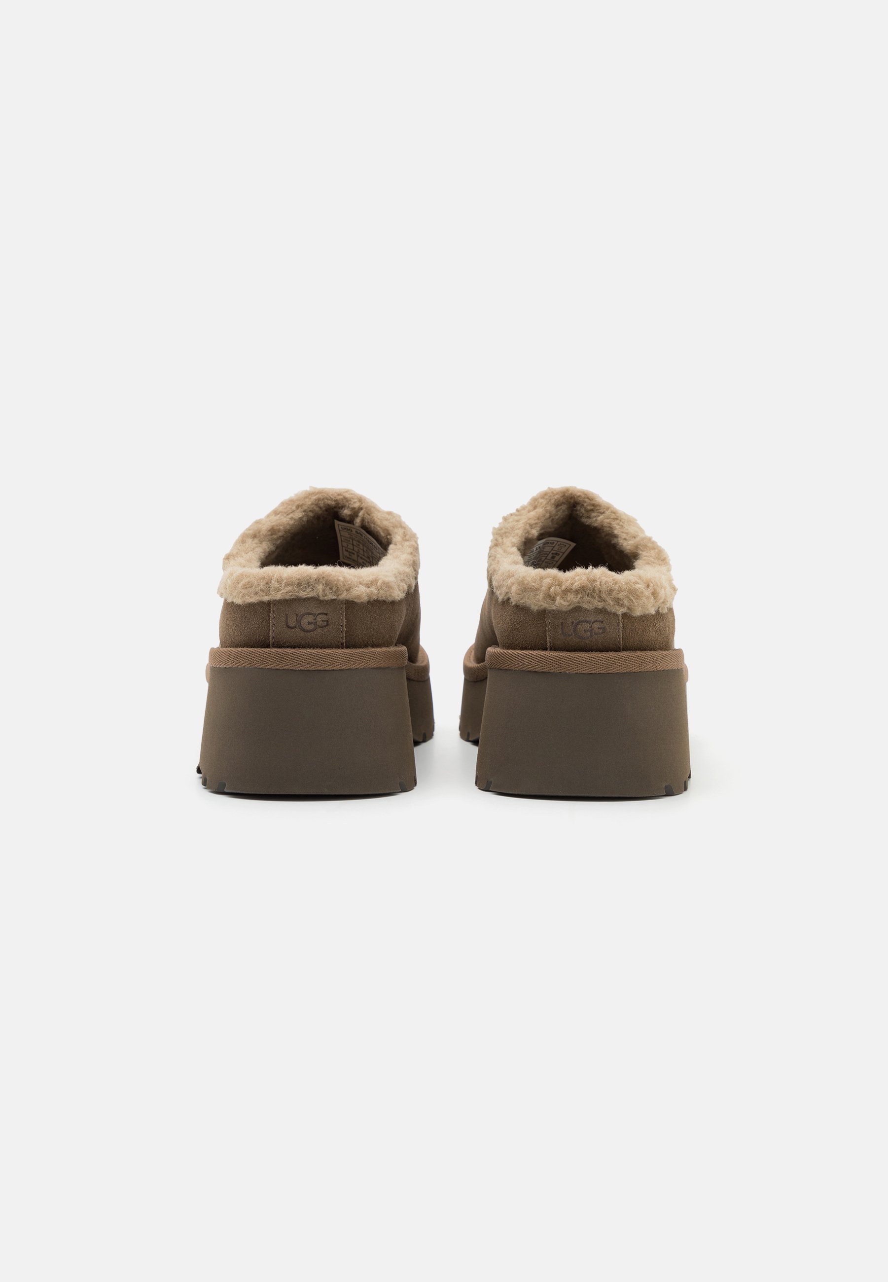 UGG NEW HEIGHTS COZY - Heeled mules - hickory/light brown