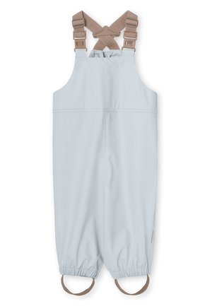 RUBI SUSPENDER RAIN PANTS UNISEX - Dungarees - pearl blue