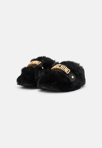 MOSCHINO NEWBORN LETTERING LOGO - První boty - black