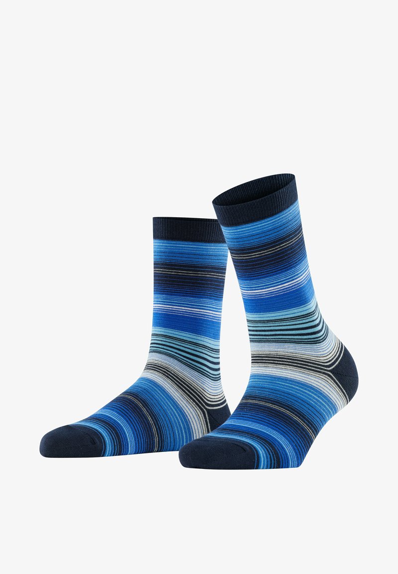 Burlington Stripe - Chaussettes - blue