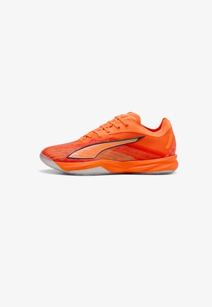 Puma, ACCELERATE NITRO SQD 5 ROAD TO GLORY UNISEX - Обувки за бягане по асфалт - ultra orange-hi vis blue-for all time red