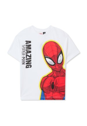 SPIDER-MAN - T-shirt con stampa - bianco ottico