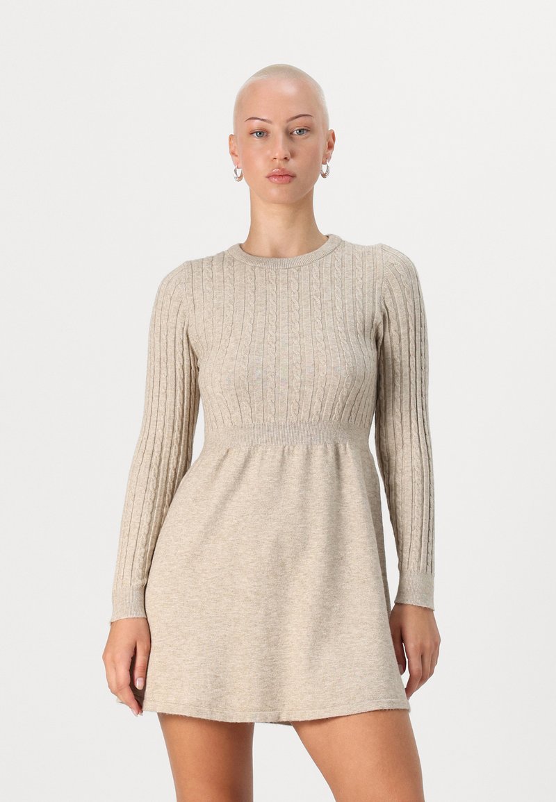 ONLY Petite ONLFIA DRESS - Robe pull - weathered teak