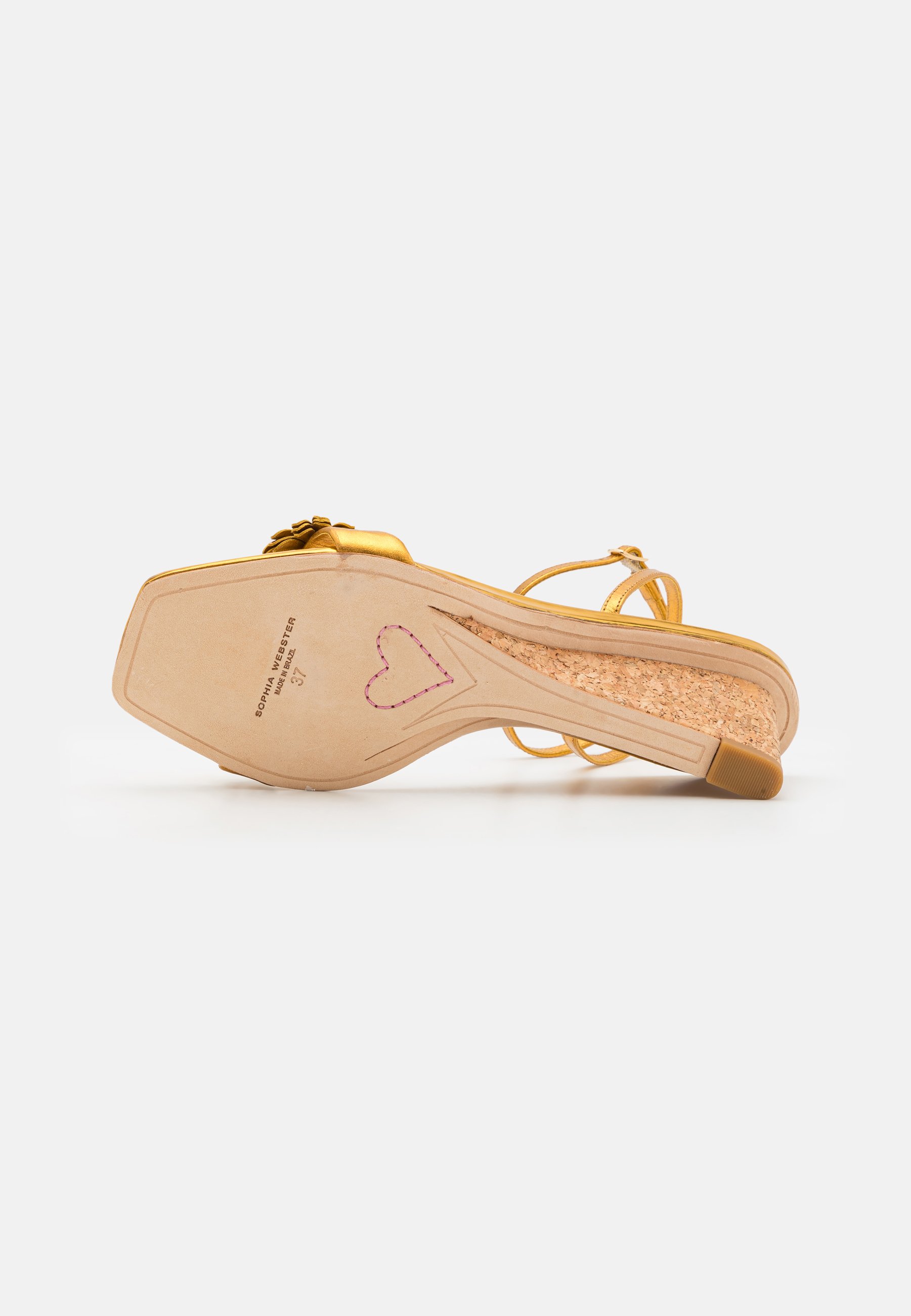 Sophia Webster MARGARITA MID WEDGE - Wedge sandals - gold