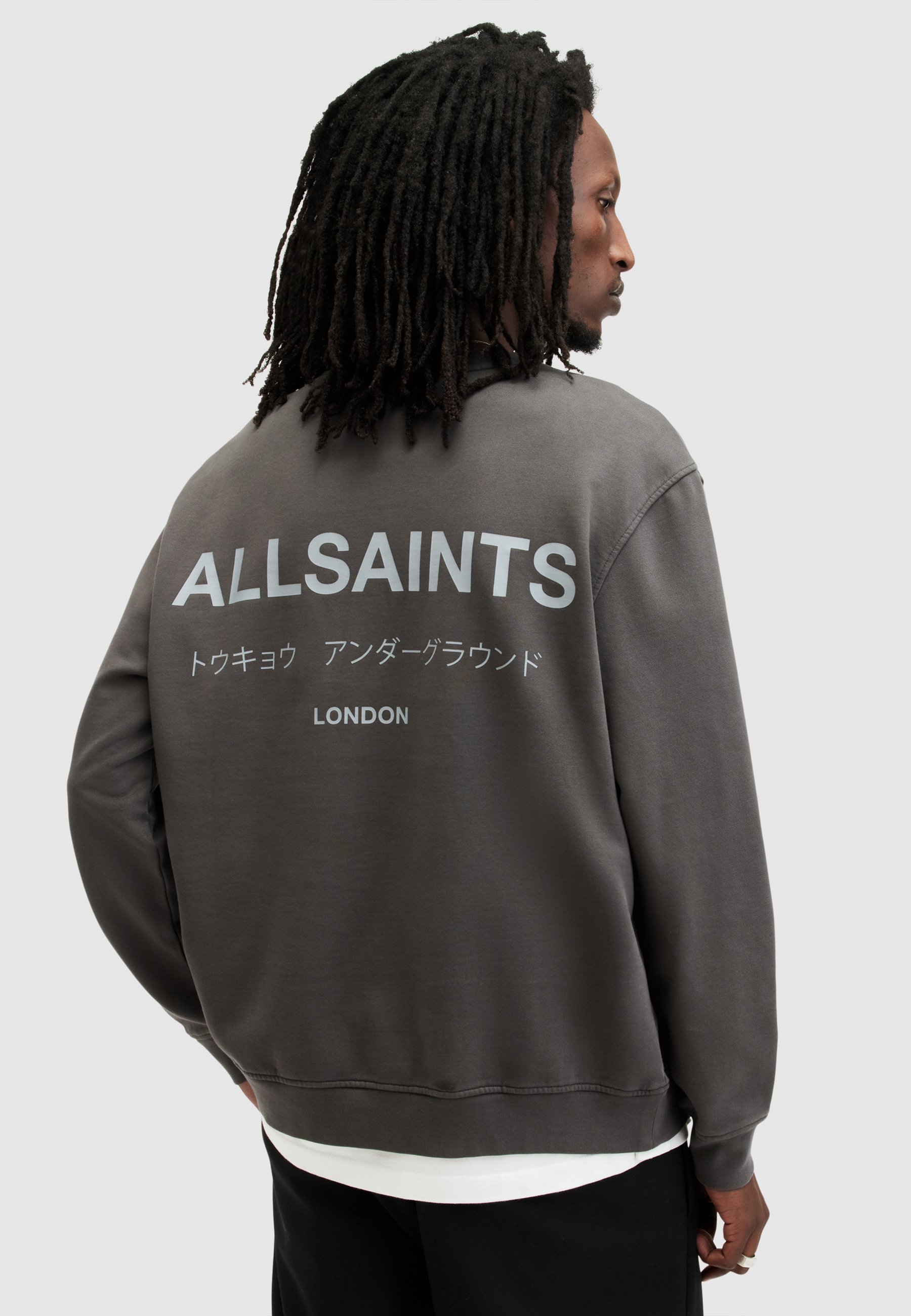 AllSaints Sweatshirt - shaded grey/dunkelgrau - Zalando.de