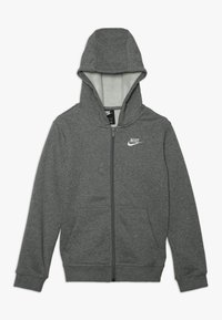 Nike Sportswear HOODIE CLUB UNISEX - Felpa con zip - smoke grey/white